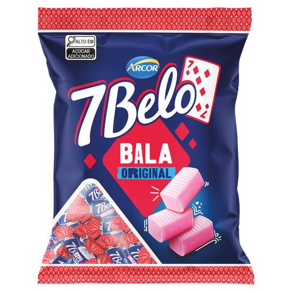 Bala 7 Belo Arcor Framboesa 90g