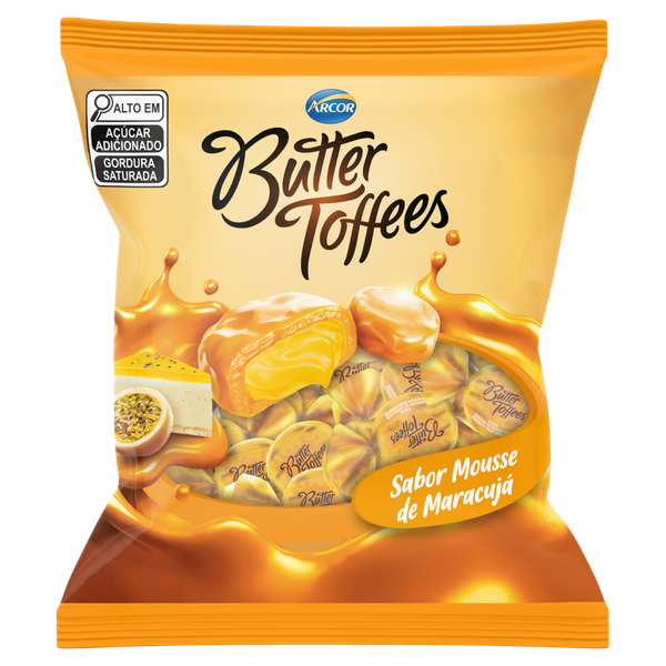 Bala Butter Toffees Maracujá 90g