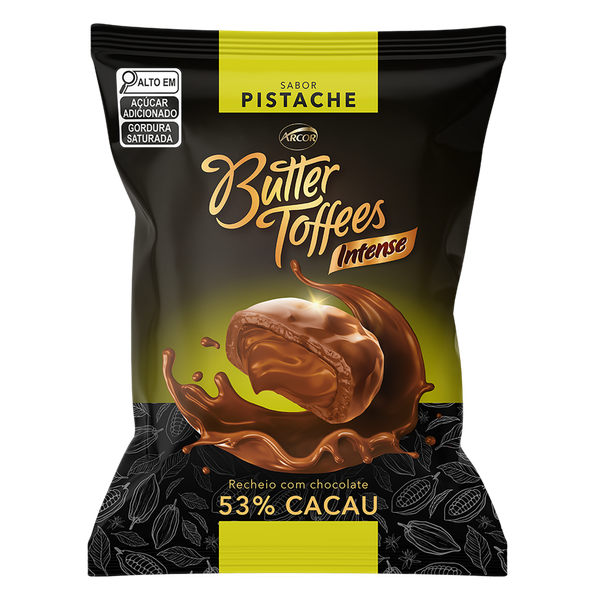 Bala Butter Toffees 53% Cacau Pistache 90g