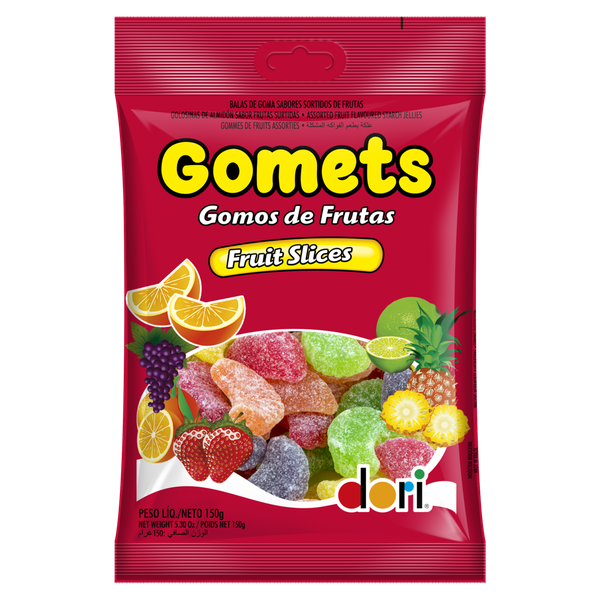 Bala de Goma Dori Gomets Gomos de Frutas 150g