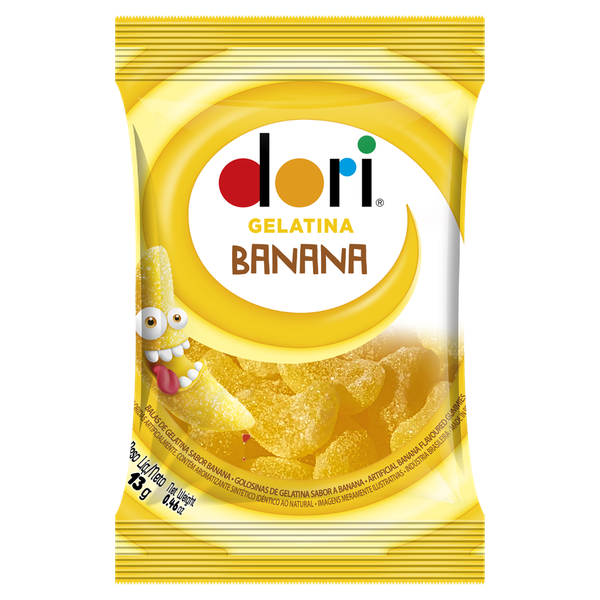 Bala Gelatina Dori Banana 13g