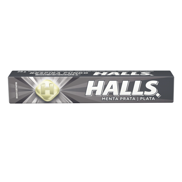Drops Halls Menta Prata 28g