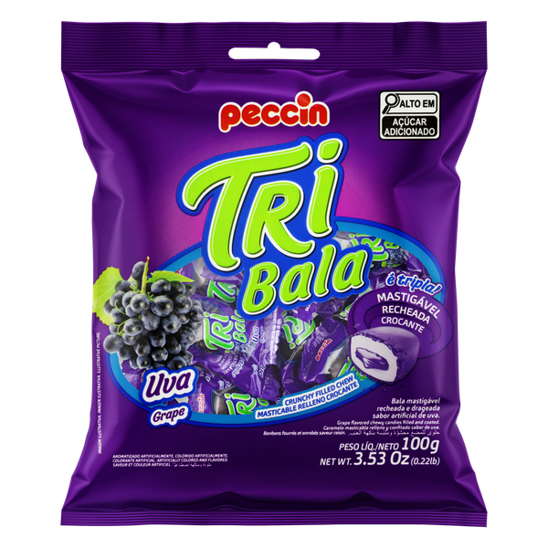 Bala Peccin Tribala Uva 100g