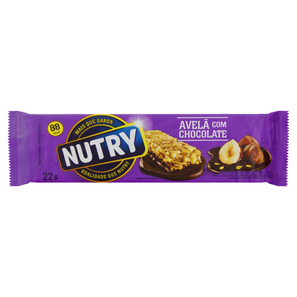 Barra de Cereais Nutry Avelã e Chocolate 22g