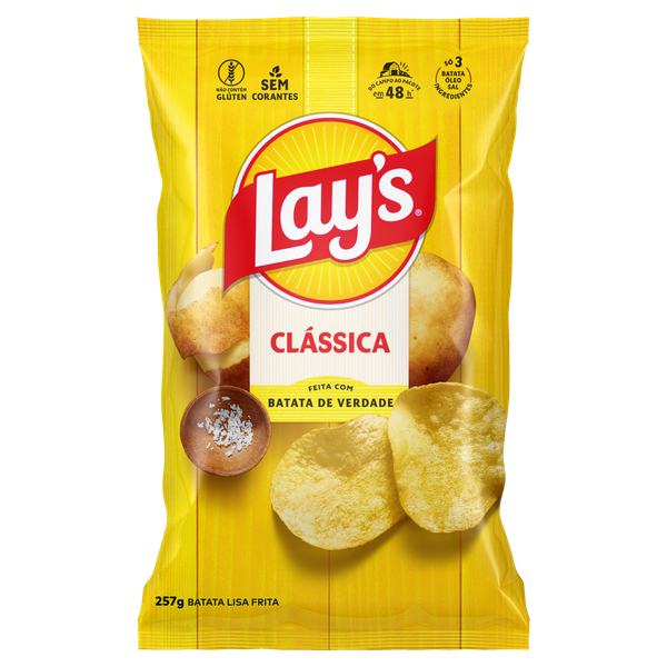 Batata Chips Lay's Clássica 257g