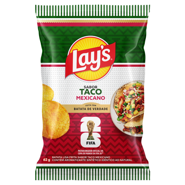 Batata E Chips Lays Taco Mexicano 62g