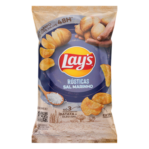Batata Chips Lay's Sal Marinho 68g