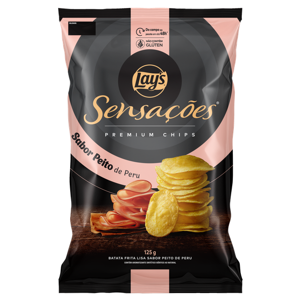 Batata Chips Lay's Sensações Peito de Peru 125g