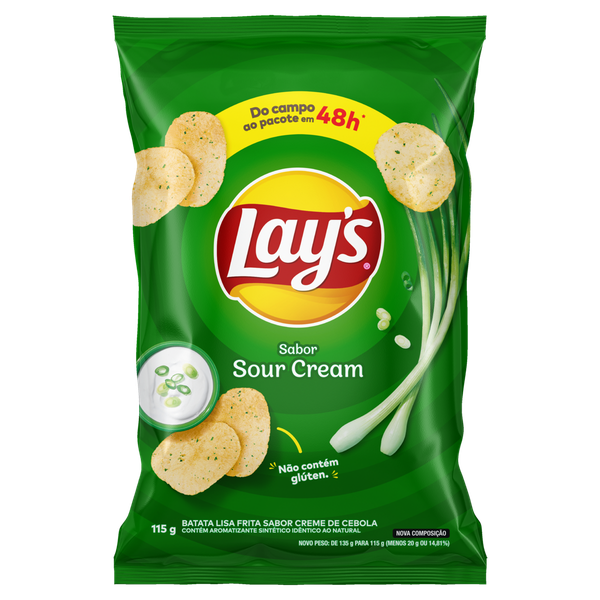 Batata Chips Lay's Sour Cream 115g