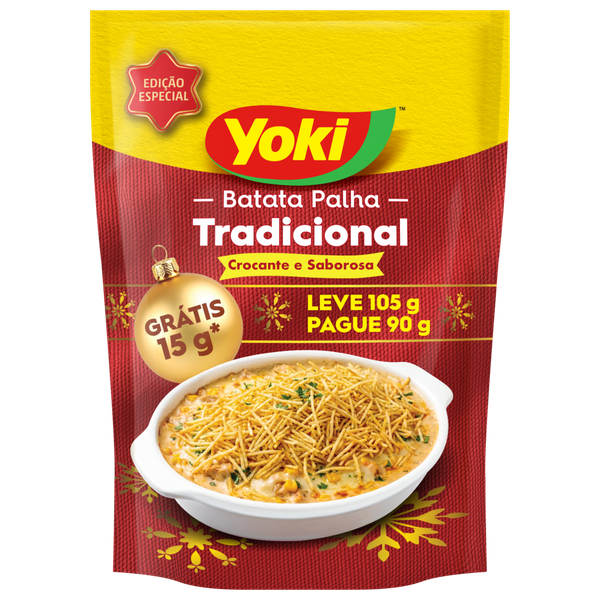 Batata Palha Yoki Tradicional Leve 105g Pague 90g