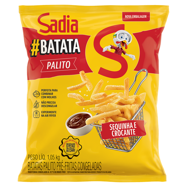 Batata Palito Sadia Congelado Pacote 1,05kg