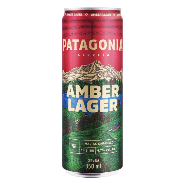 Cerveja Patagonia Amber Lager Sleek 350ml