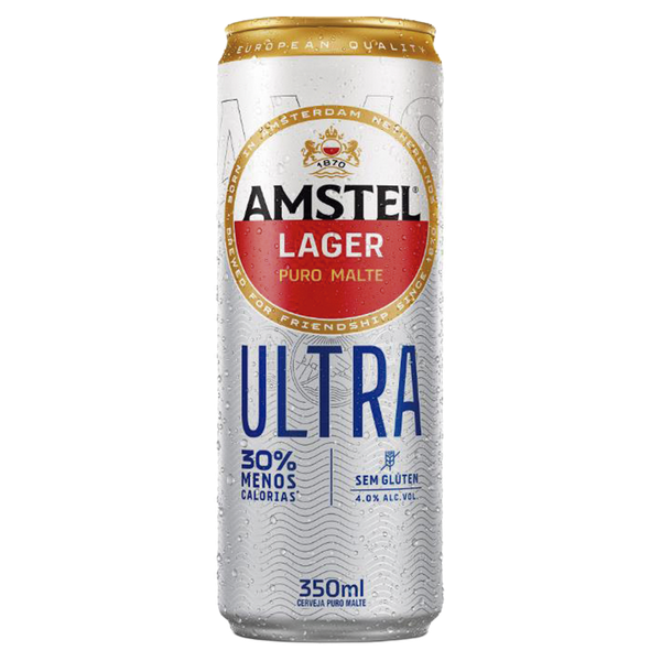 Cerveja Amstel Ultra Puro Malte Lata 350ml