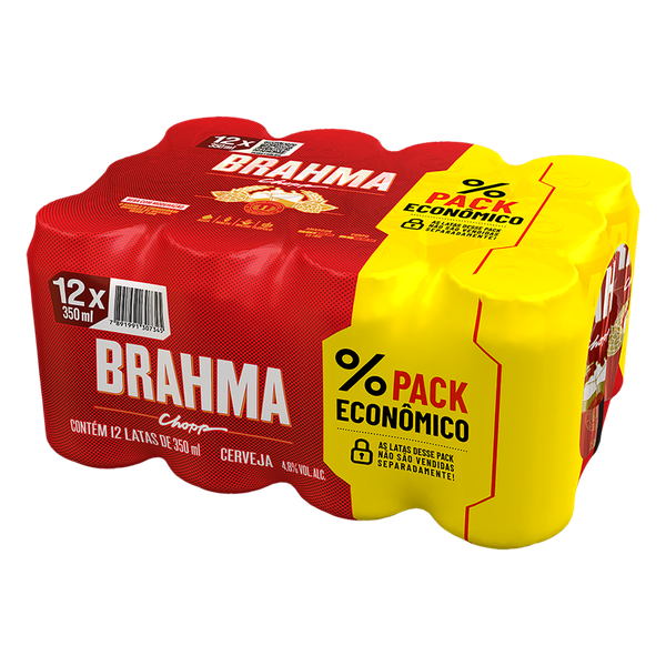 Cerveja Brahma Chopp Lata 12x350ml