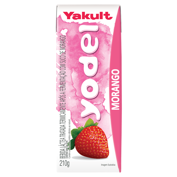 Láctea Yakult Fermentado Yodel Morango 210g
