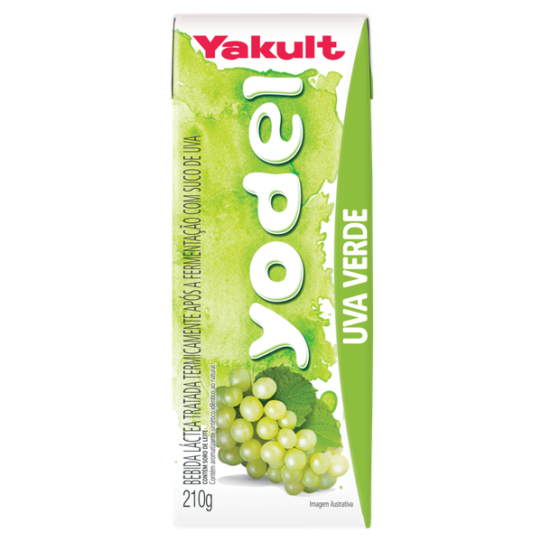Láctea Yakult Fermentado Yodel Uva Verde 210g