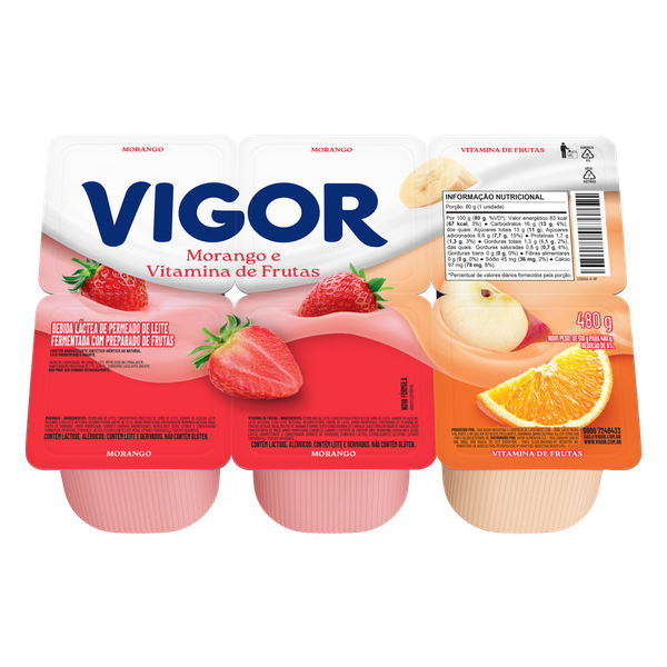 Láctea Vigor Polpa Td Vitamina 480g