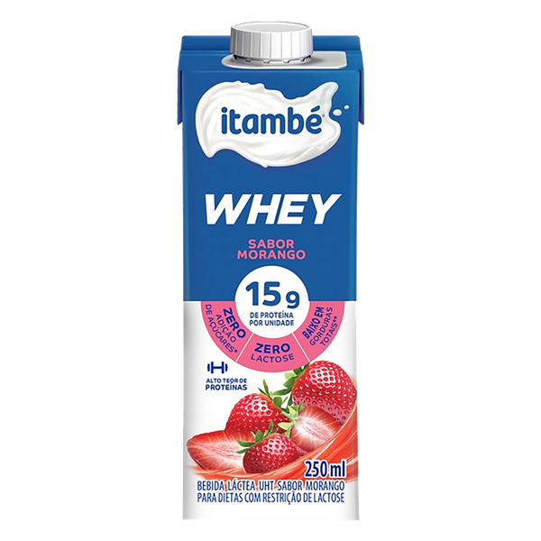 Láctea Whey Itambé Morango 250ml