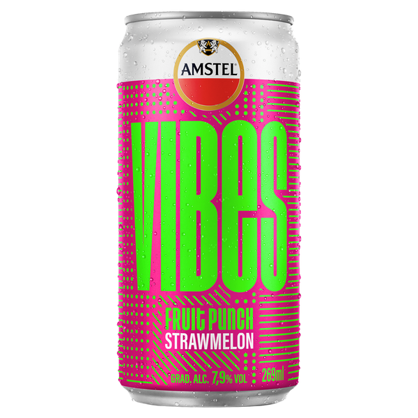 Bebida Alcoólica Mista Amstel Vibe Lata Strawmelon 269ml