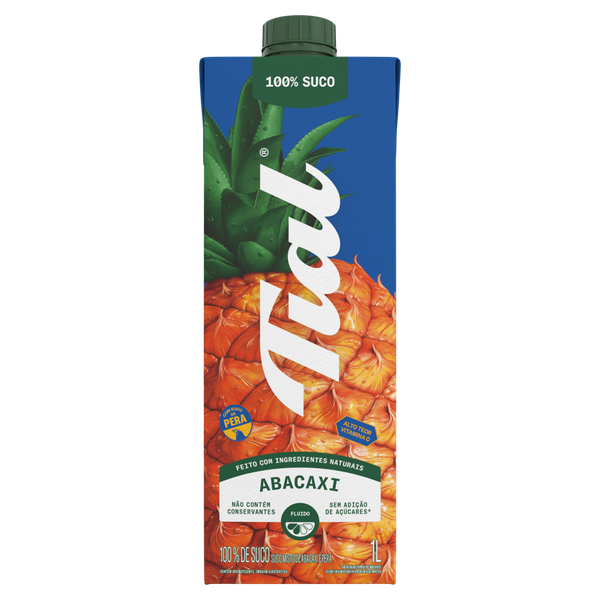 Suco Tial Integral Mix Abacaxi com Pera Tipo 1L
