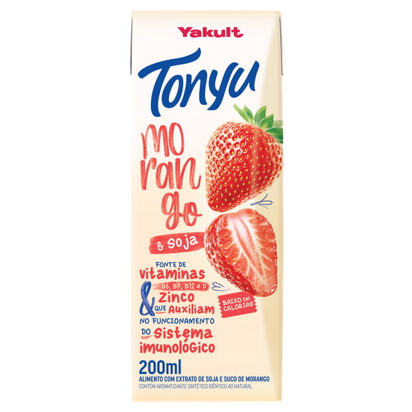 Suco Yakult Tonyu Soja Morango 200ml