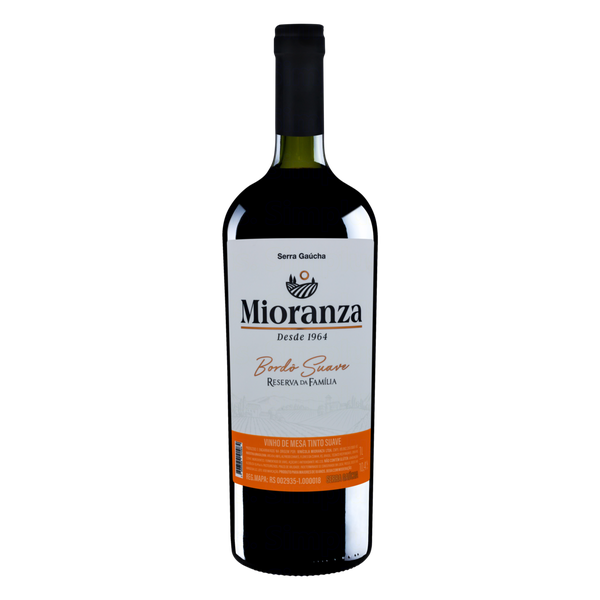 Vinho Brasileiro Mioranza Bordô Suave 1L