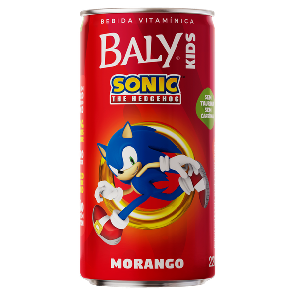 Bebida Gaseificada Baly Kids Morango Lata 220ml
