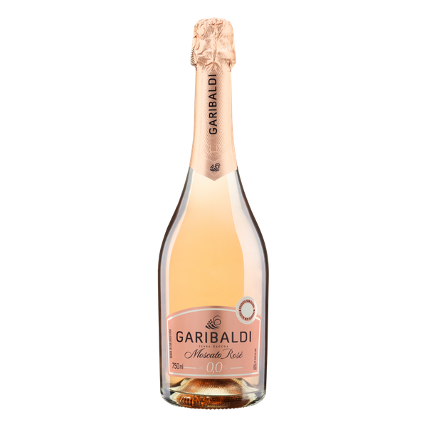 Bebida Gaseificada Garibaldi Moscato Rosé Zero Álcool 750ml