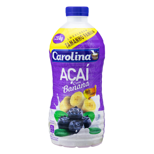Bebida Láctea Carolina Açaí e Banana 1,250kg