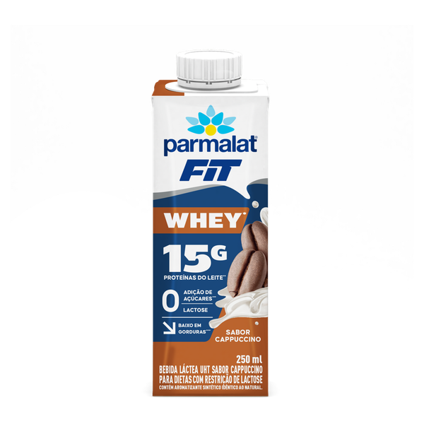 Bebida Láctea Parmalat Whey Fit Cappuccino 250ml