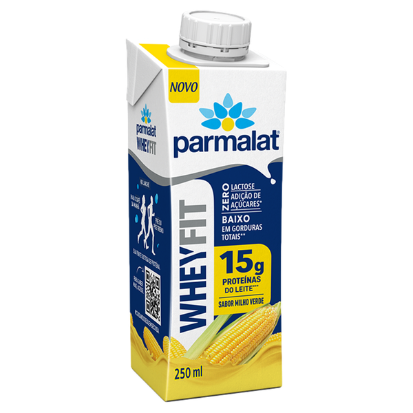 Bebida Láctea Parmalat Whey Fit Milho Verde 250ml