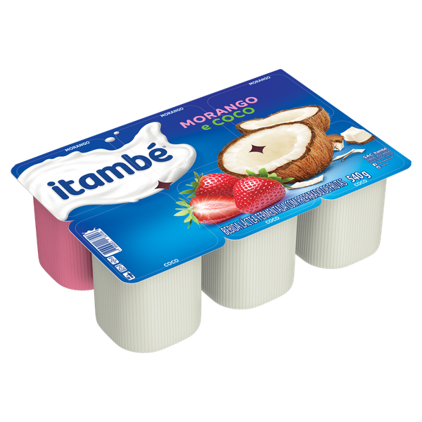 Bebida Láctea Polpa Itambé Morango e Coco Bandeja 540g