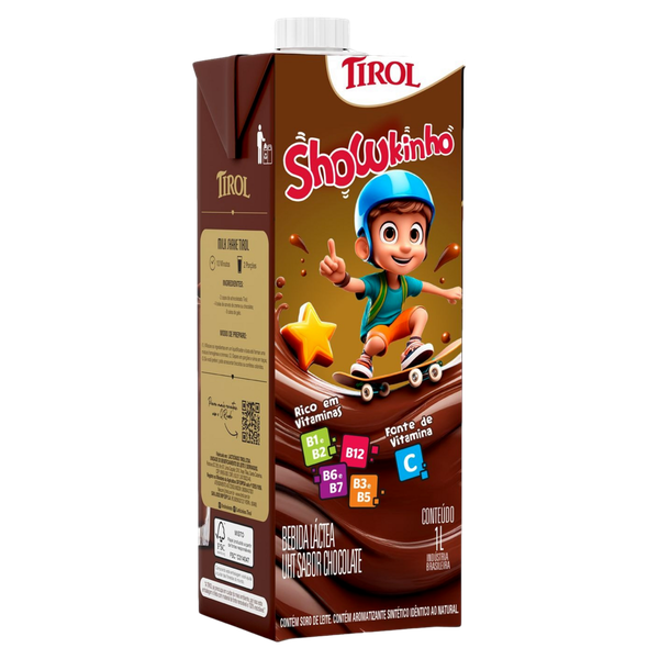 Bebida Láctea Showkinho Chocolate 1L