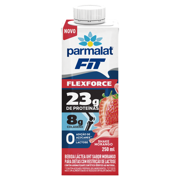 Bebida Láctea Parmalat Fit Zero Lactose Morango 250g