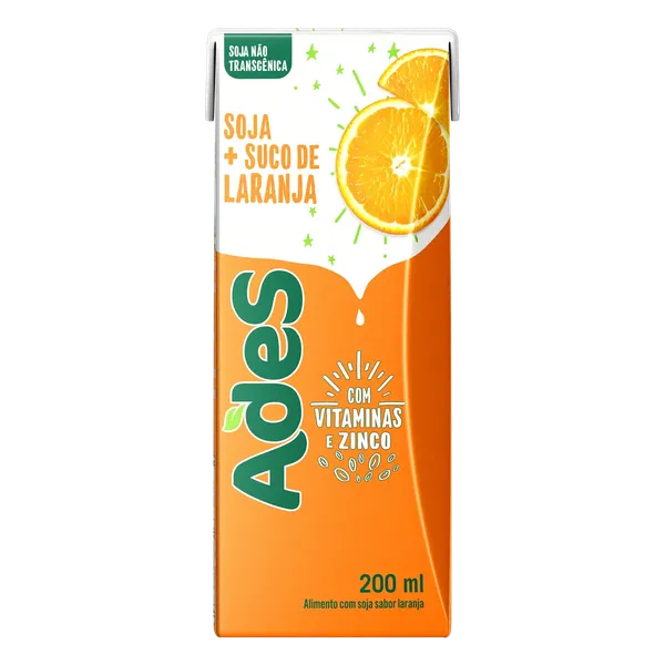 Bebida Soja Ades Laranja 200ml