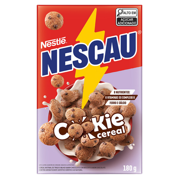 Biscoito Nestlé Nescau Cookies Caixa 180g