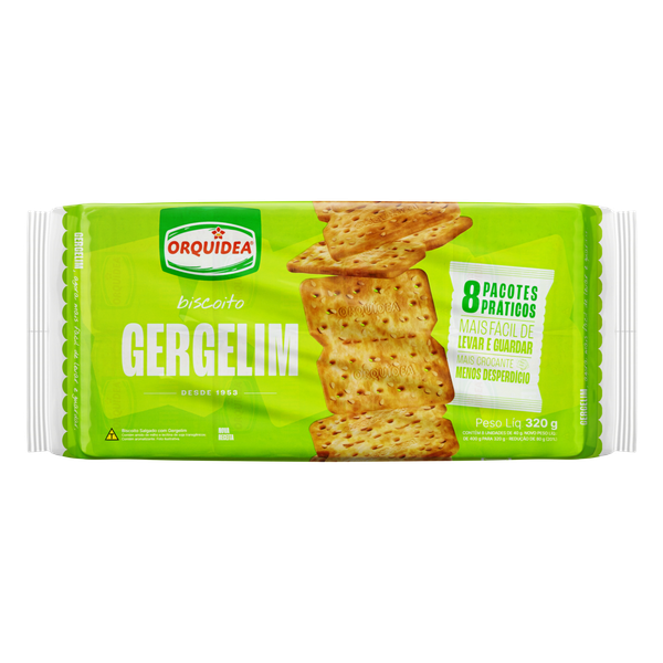 Biscoito Orquídea Gergelim 320g