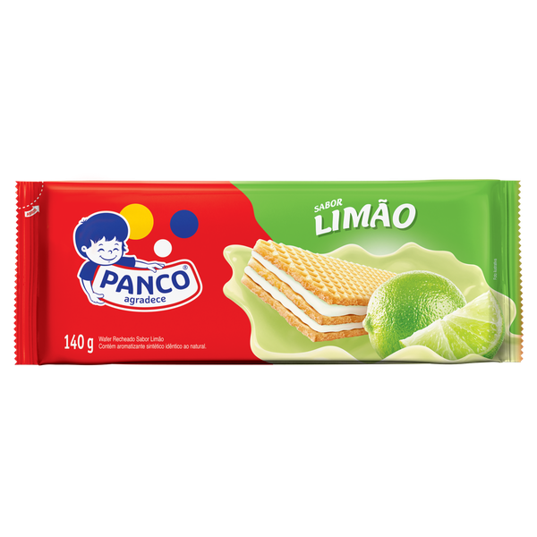 Biscoito Panco Wafer Limão 140g