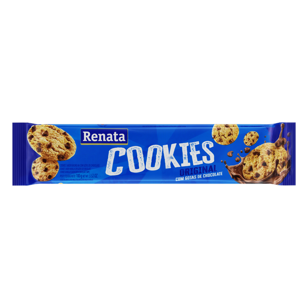 Biscoito Renata Cookies Baunilha Gotas Chocolate 100g