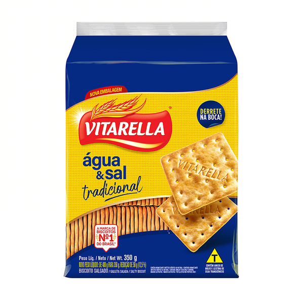 Biscoito Vitarella Água Sal 350g
