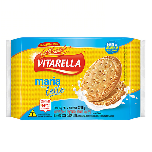 Biscoito Vitarella Maria Leite 350g