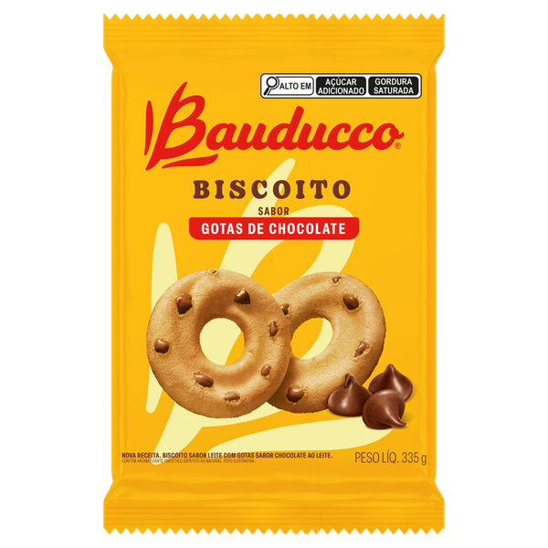 Biscoito Bauducco Leite Grátis Chocolate 335g