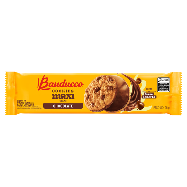 Biscoito Bauducco Cookies Maxi Chocolate 96g