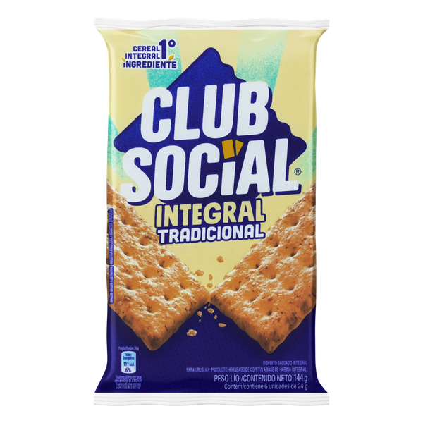 Biscoito Club Social Integral 144g