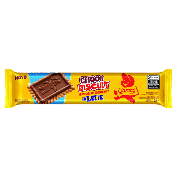 Chocolate Biscuit Ao Leite Garoto 78g