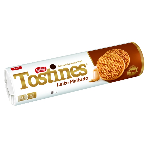 Biscoito Tostines Maltado Leite 160g