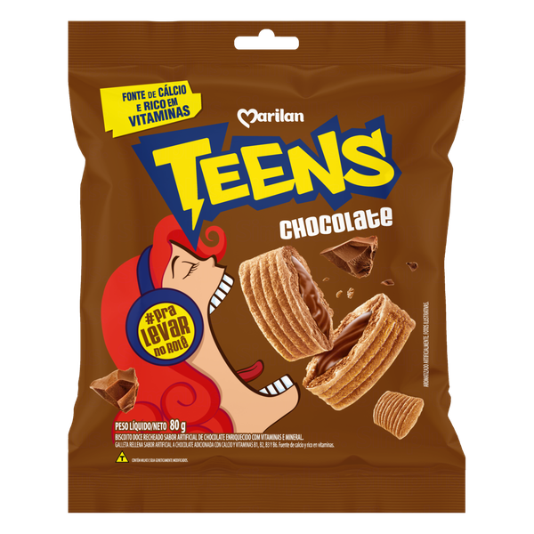 Biscoito Marilan Teens Chocolate 80g