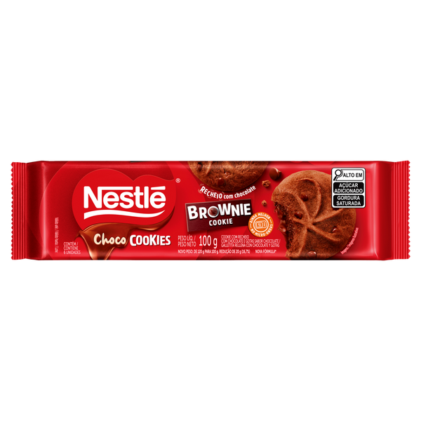 Biscoito Nestlé Cookies Brownie Chocolate 100g