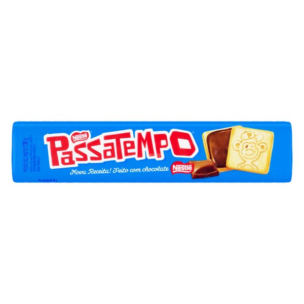 Biscoito Nestlé Passatempo Recheado Chocolate 130g