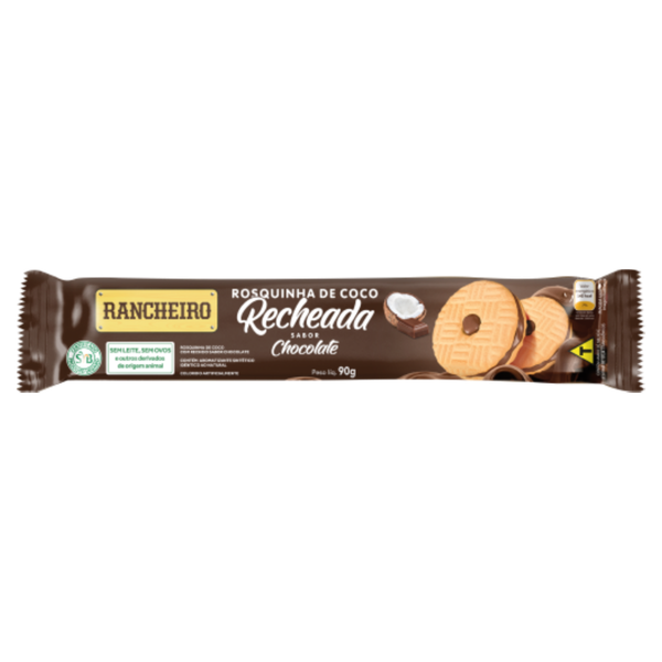 Biscoito Rancheiro Recheado Chocolate Coco 90g